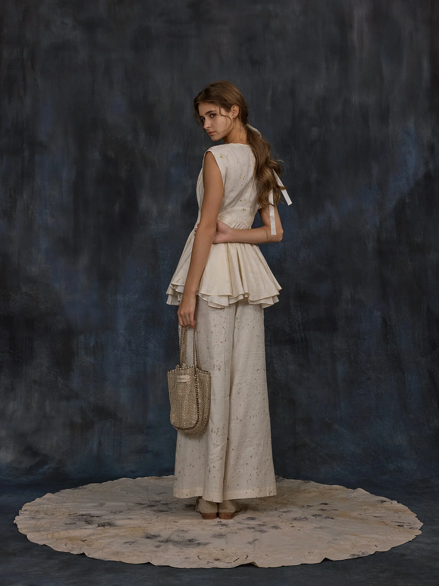 Mutedance Spring/Summer 2026 Straight Leg Casual Pants, Plant Dye, MD-MD26SS156 (MD26SS157) - Image 4