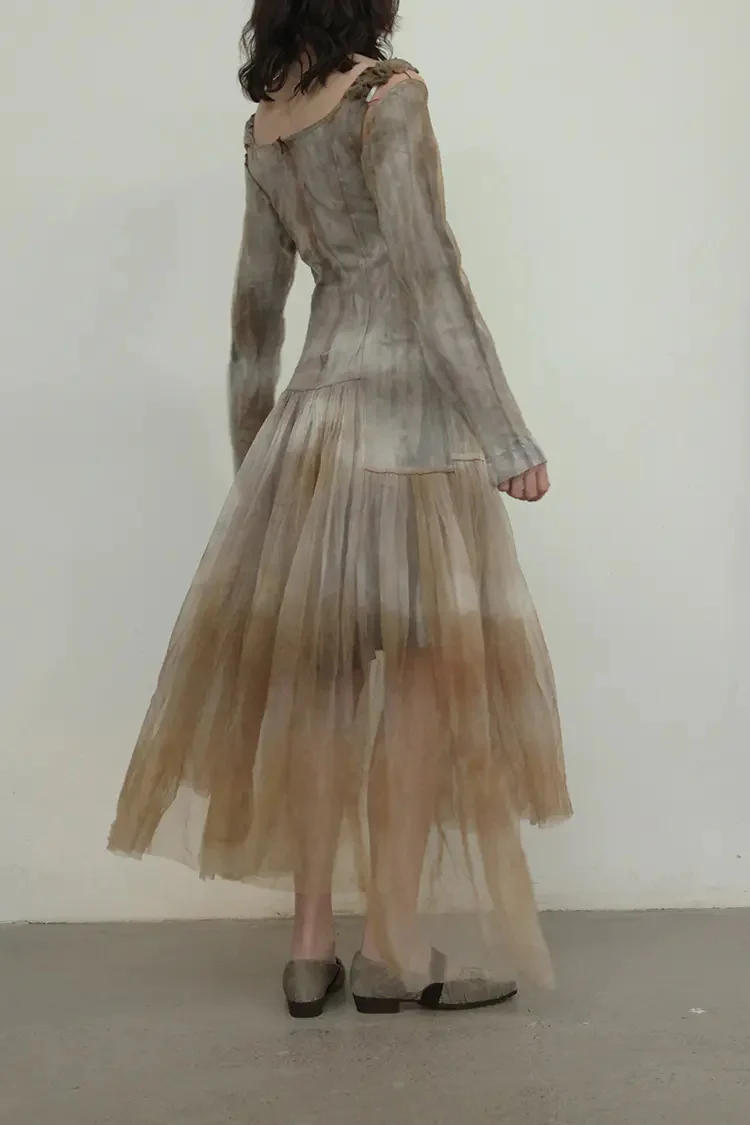 MUTEDANCE Square Neck Silk Dress MD20FW03 - Image 4
