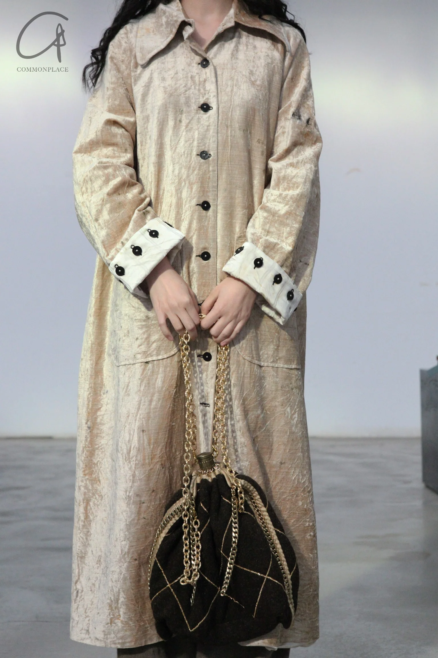 MUTEDANCE stand collar dyed textured jacket MD23FW57 bare color PM102 - Image 5