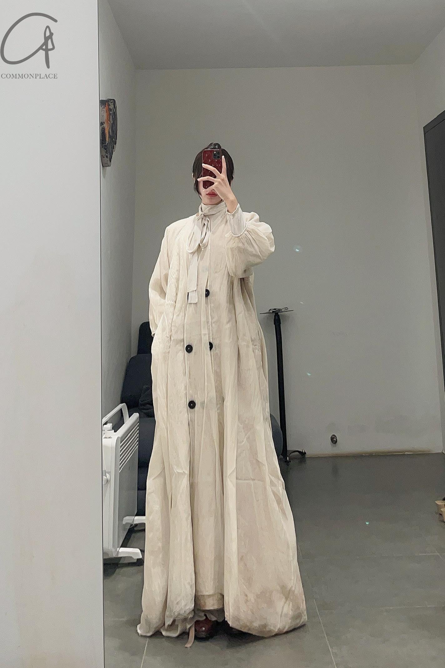 MUTEDANCE stand -up collar waist dress MD22FW68 - Image 21