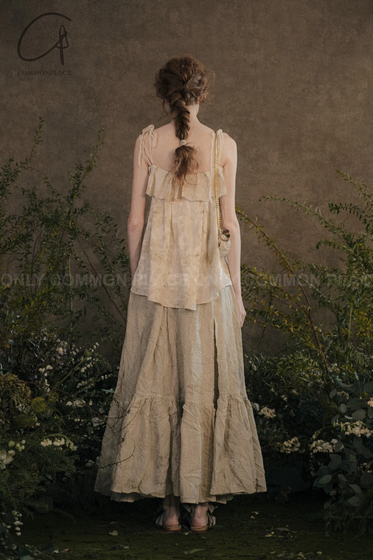 MUTEDANCE 23 Spring/Summer Handmade Flower Dye Vest Suspender Top MD-MD23SS81-HRB Flower Dye White 81 PM60 - Image 15