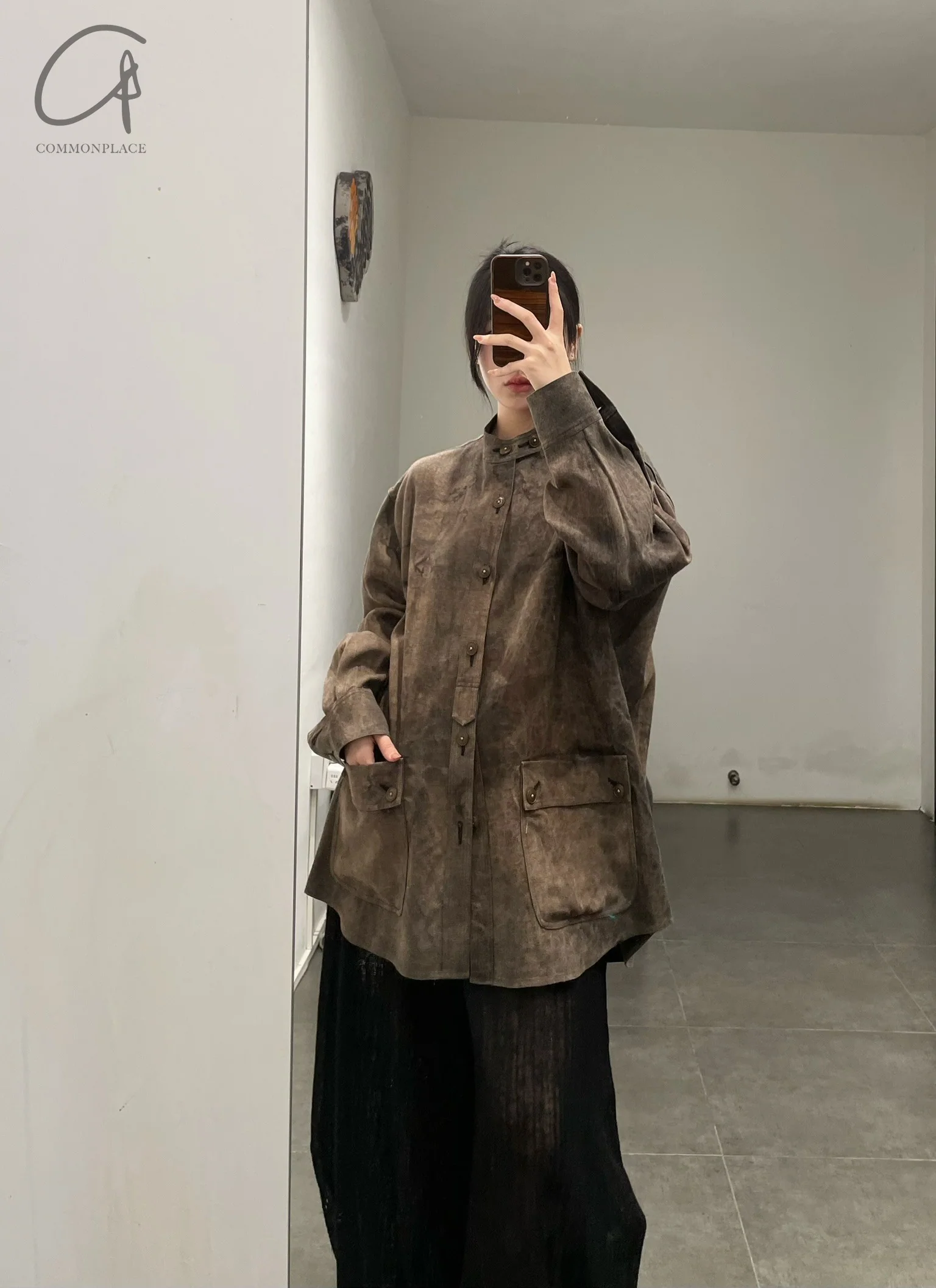 MUTEDANCE tussah silk crew neck jacket MD24SS176 PM134 - Image 6