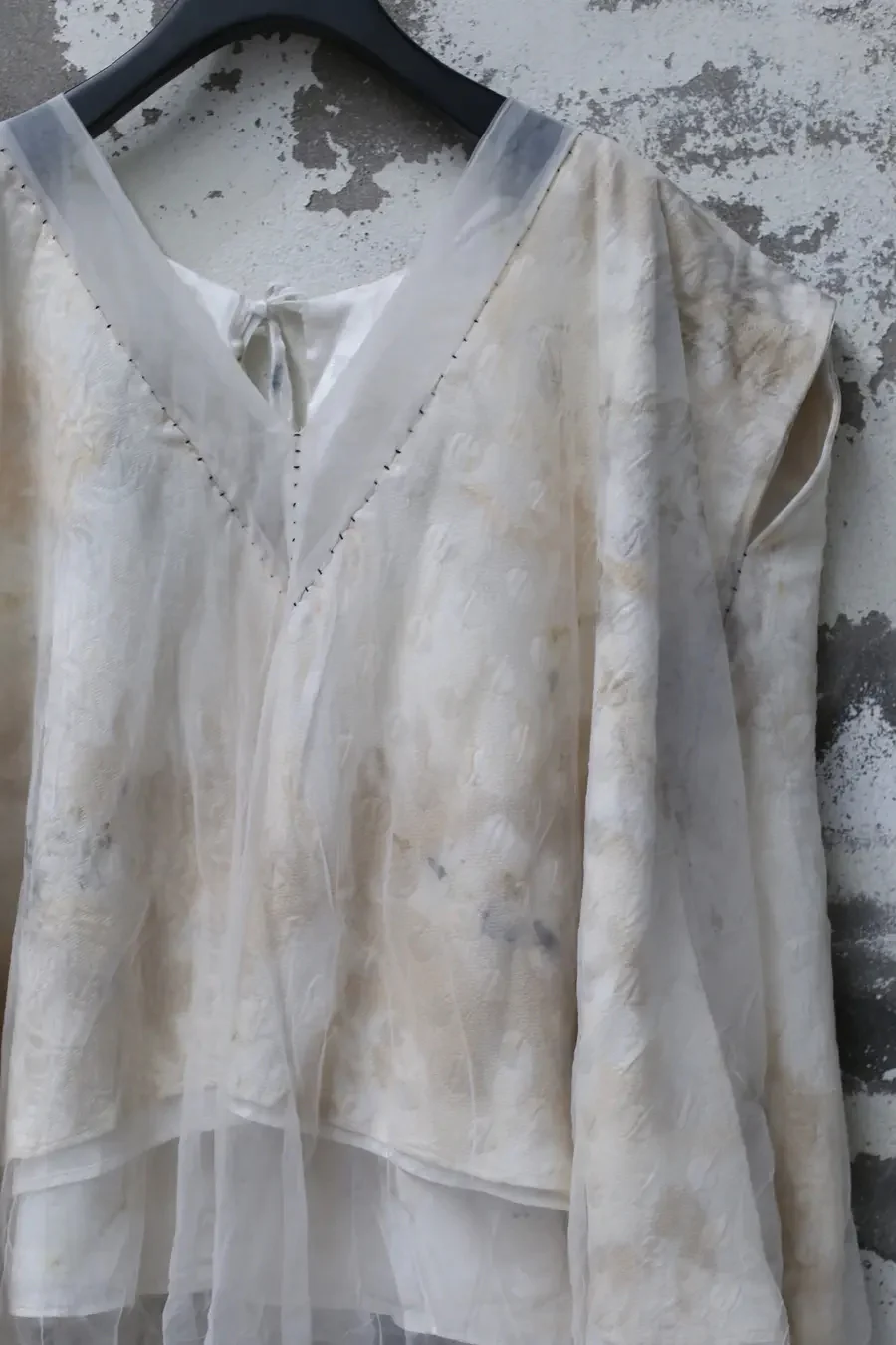 MUTEDANCE V-neck flower dyed yarn vest MD23SS68 PM71 - Image 2