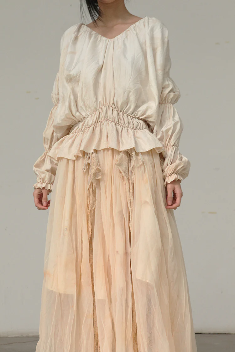 MUTEDANCE V-neck loose-fitting shirt MD21SS33 - Image 3