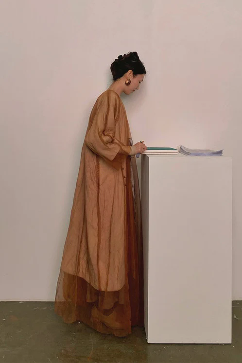 MUTEDANCE V-neck wool coat MD-MD20FW39-ZONGLUO - Image 10