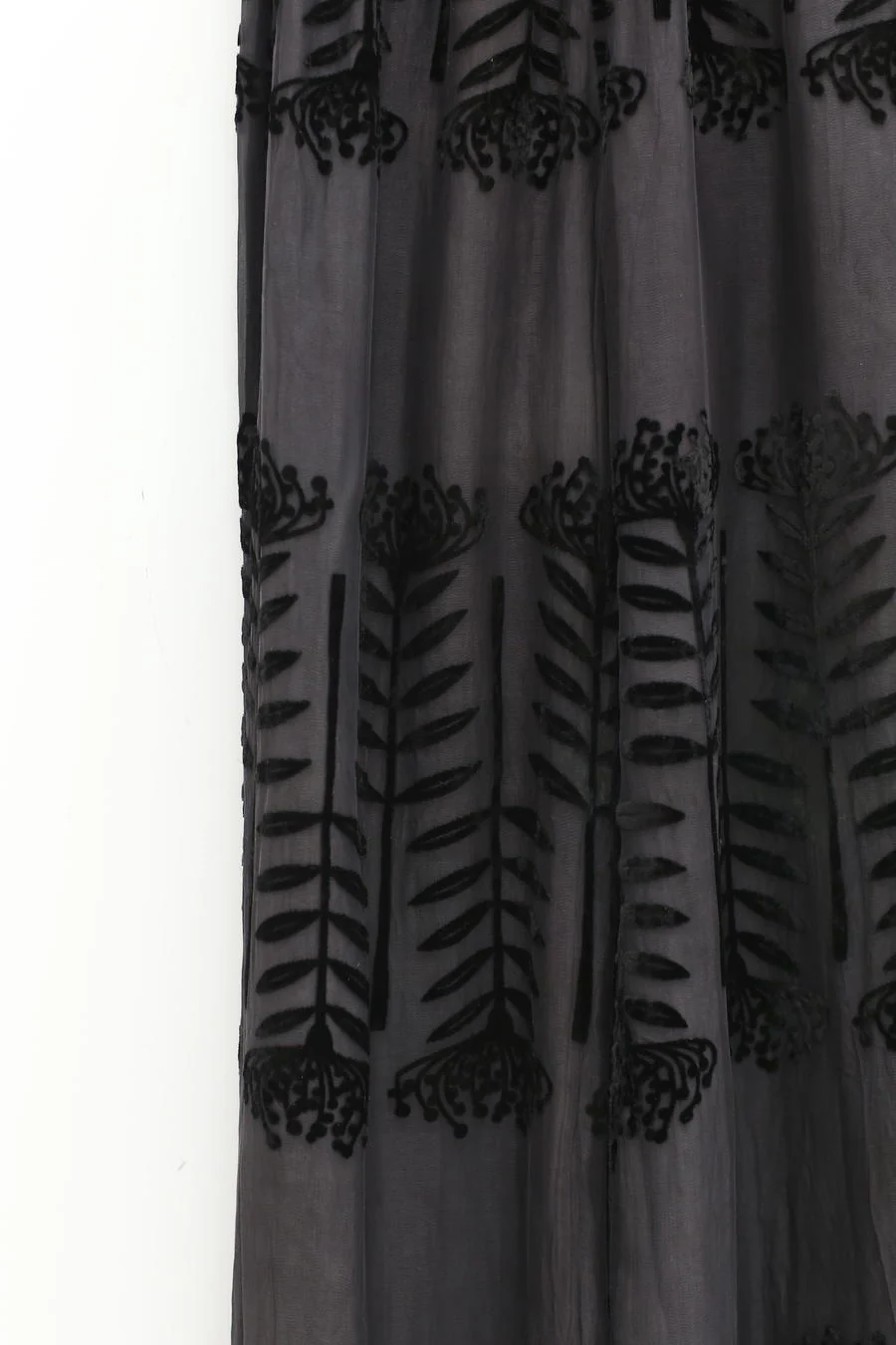 MUTEDANCE velvet floral trousers MD-MD22SS60-HEI black PM29 - Image 12