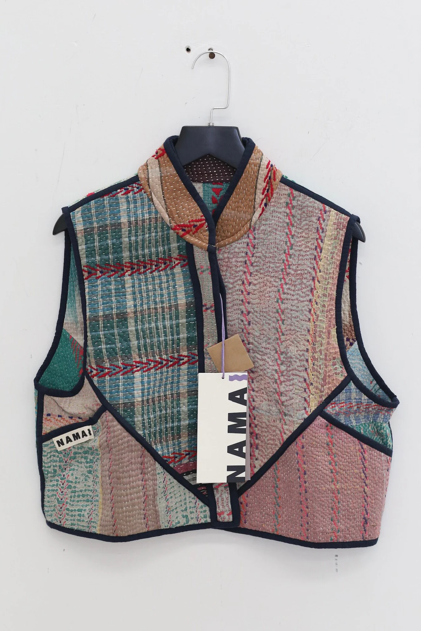 NAMAI Spring/Summer 2026 Kantha Vest, Recycled Cotton NM-NMGA001-11