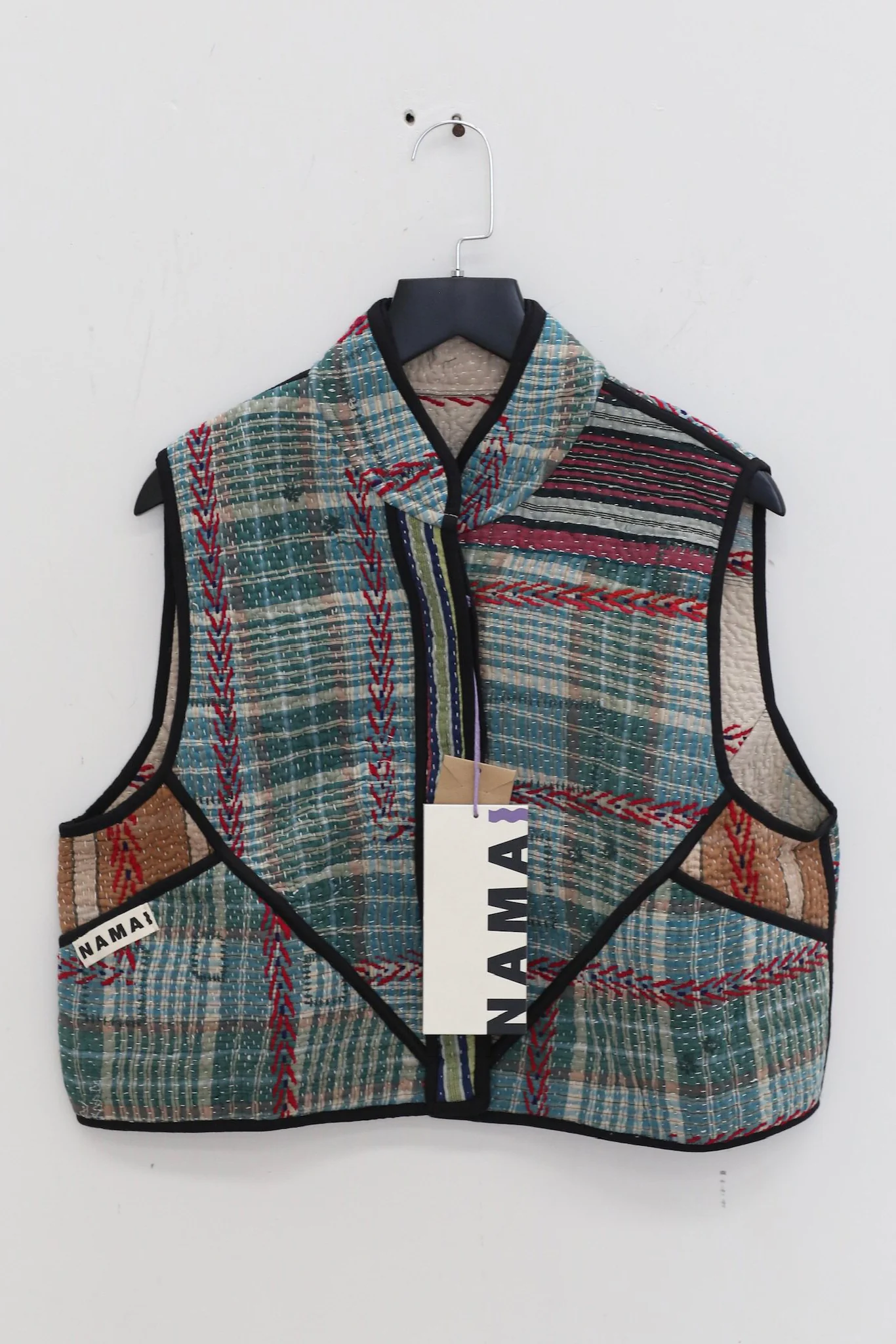 NAMAI Spring/Summer 2026 Kantha Vest, Recycled Cotton NM-NMGA001-16
