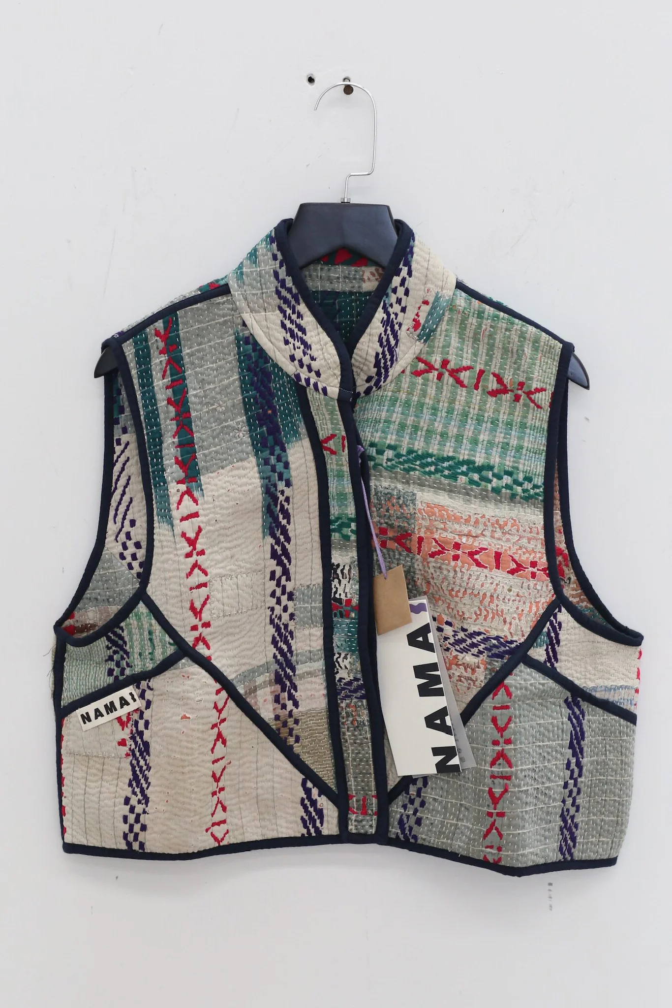 NAMAI Spring/Summer 2026 Kantha Vest, Recycled Cotton NM-NMGA001-17