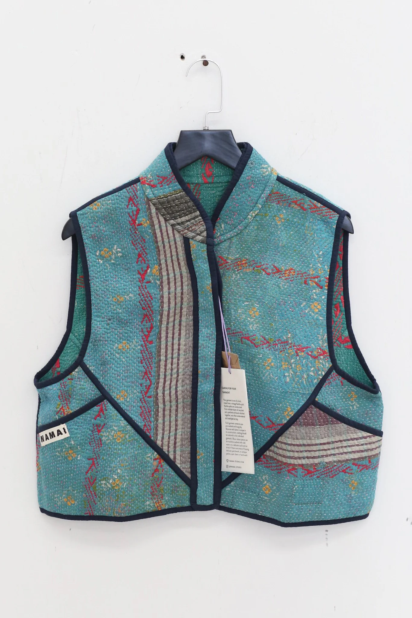 NAMAI Spring/Summer 2026 Kantha Vest, Recycled Cotton NM-NMGA001-3