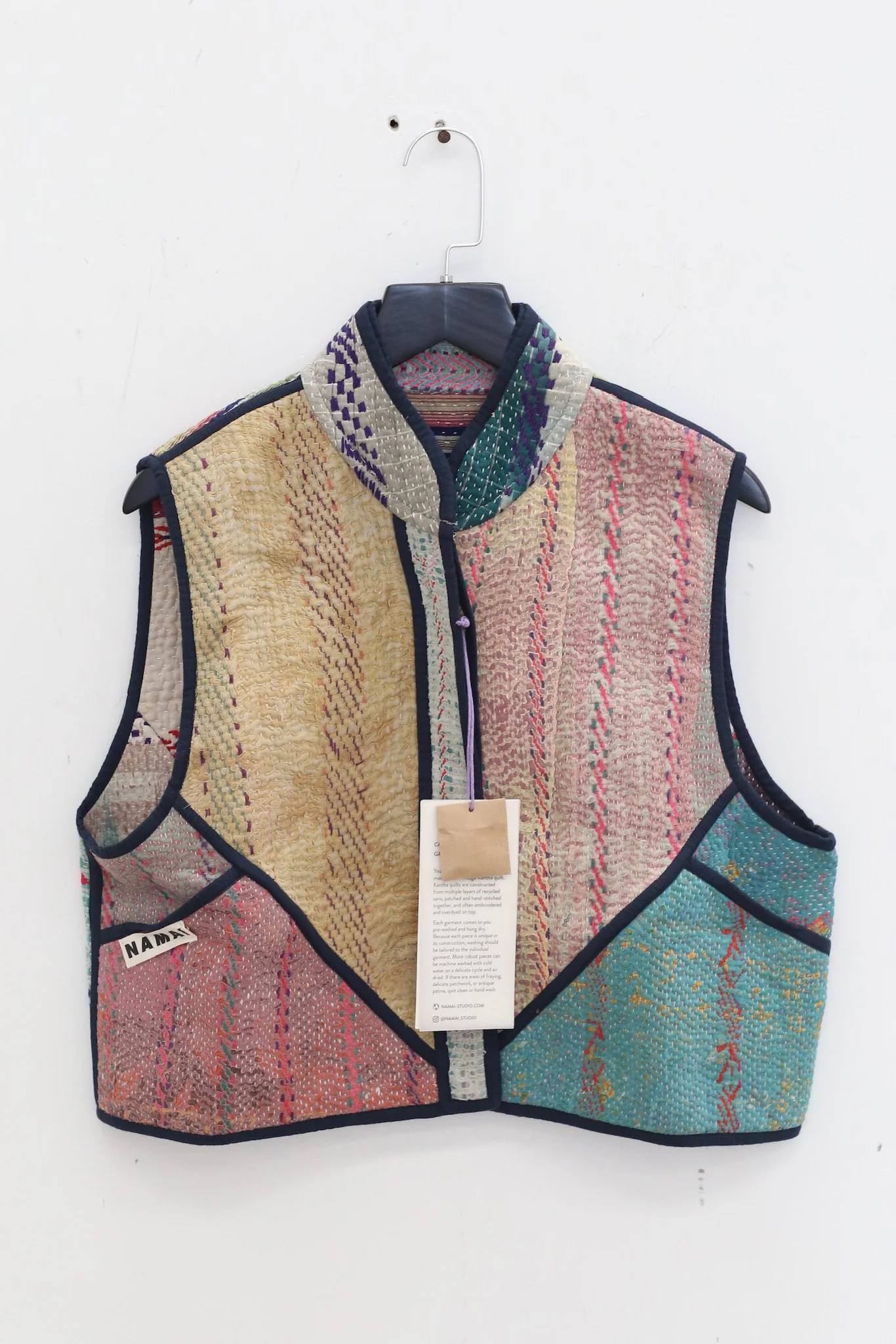 NAMAI Spring/Summer 2026 Kantha Vest, Recycled Cotton NM-NMGA001-4