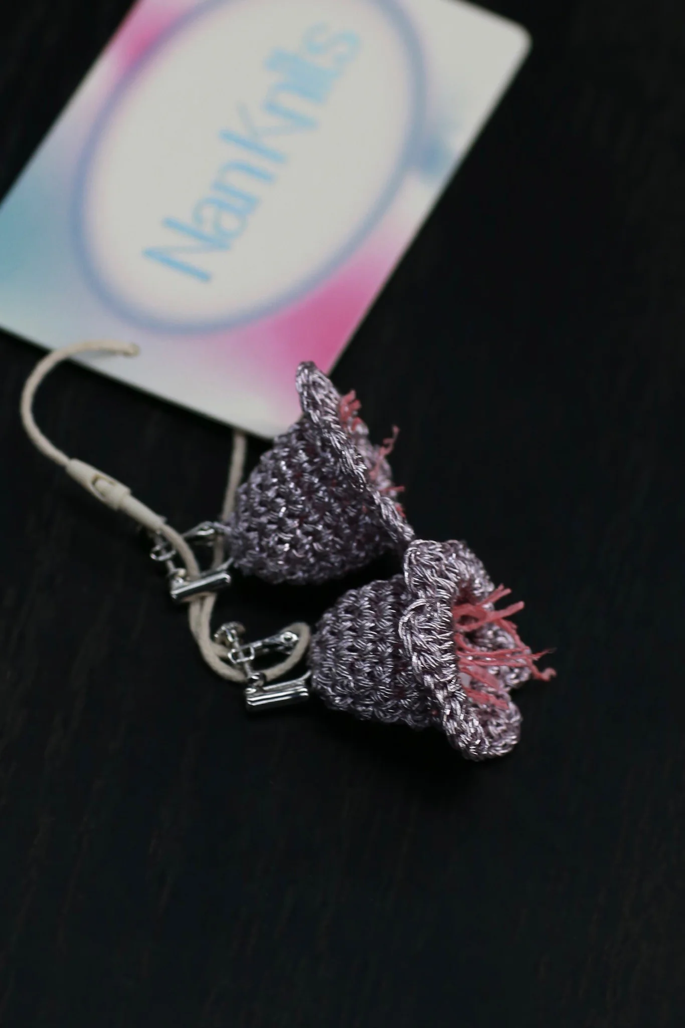 NAN KNITS 24 spring and summer lily of the valley earrings N24SSACC07 pink - Image 3