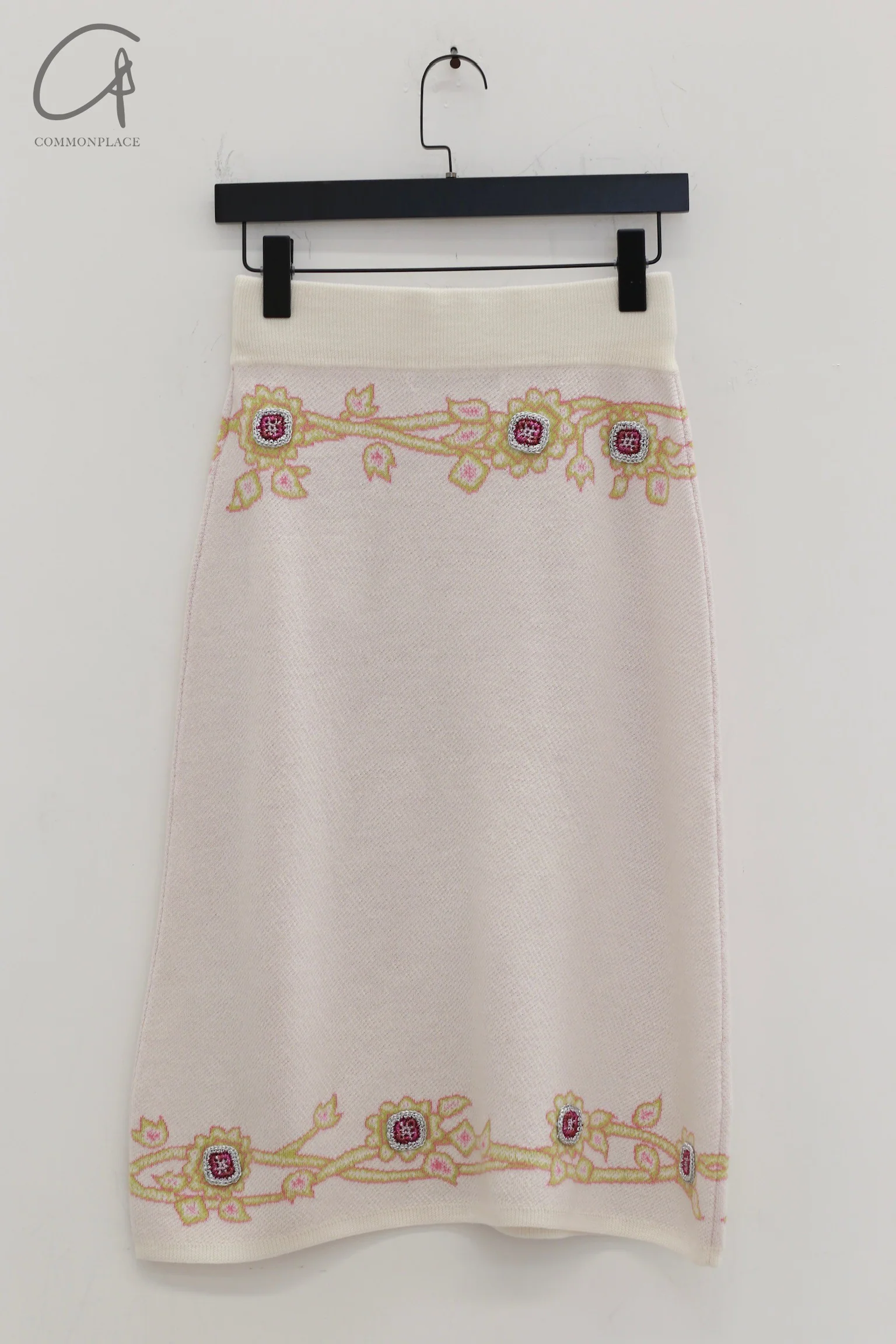 NAN KNITS 24 Spring/Summer Gem Jacquard Suit NAN-N24SSSK09-BQ Skirt PNK5 - Image 4