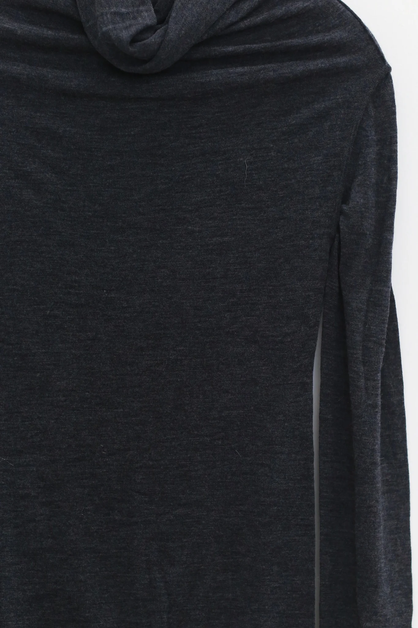 NAN KNITS 25 Autumn and Winter High Neck Tube Top Double Layer Bottoming Shirt NAN-N25AWBAS04GRA-SHENHUI Dark Gray - Image 2