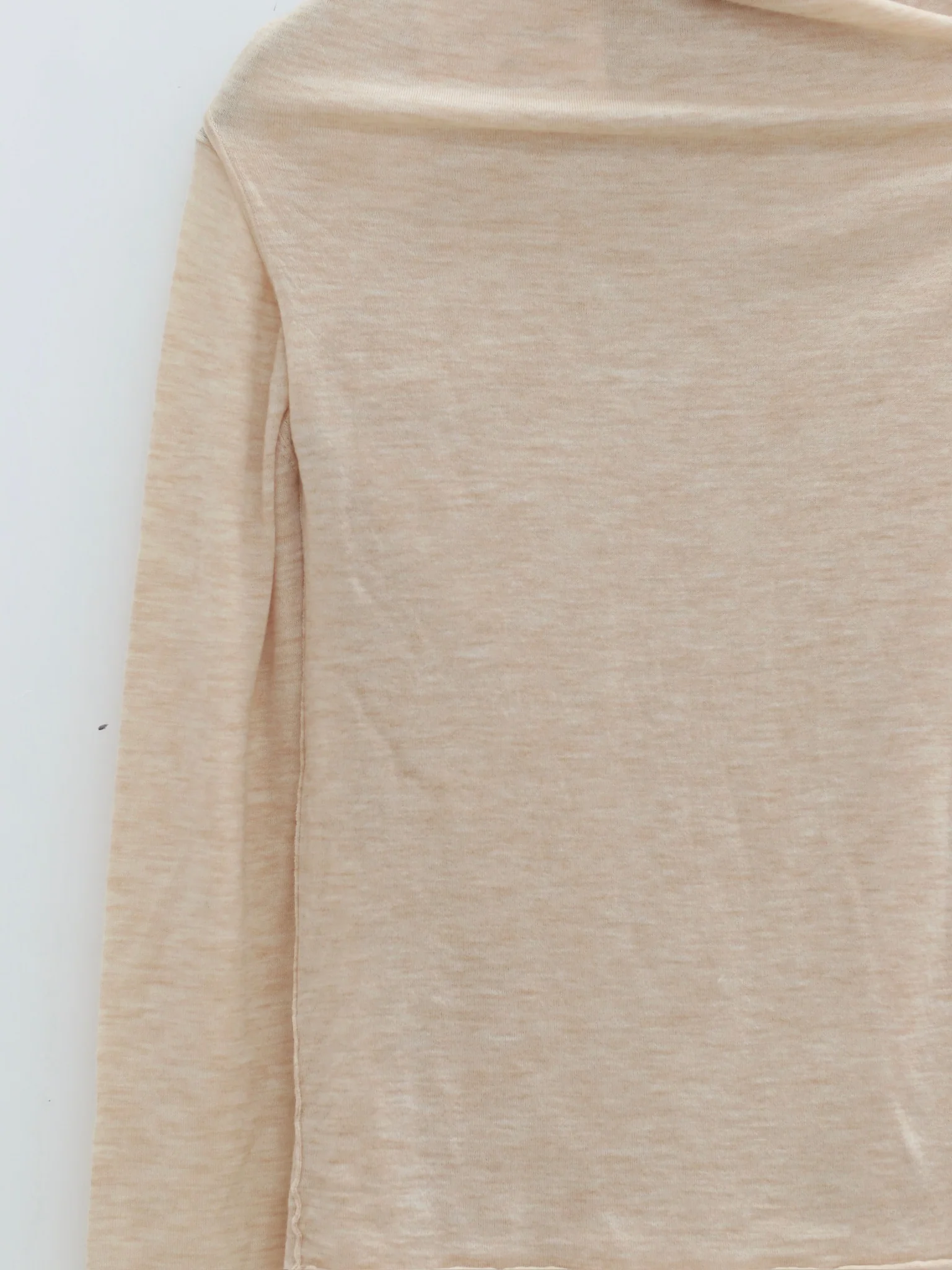 NAN KNITS 25 Autumn and Winter High Neck Tube Top Double Layer Bottoming Shirt NAN-N25AWBAS04KHA-KAQI Khaki - Image 3
