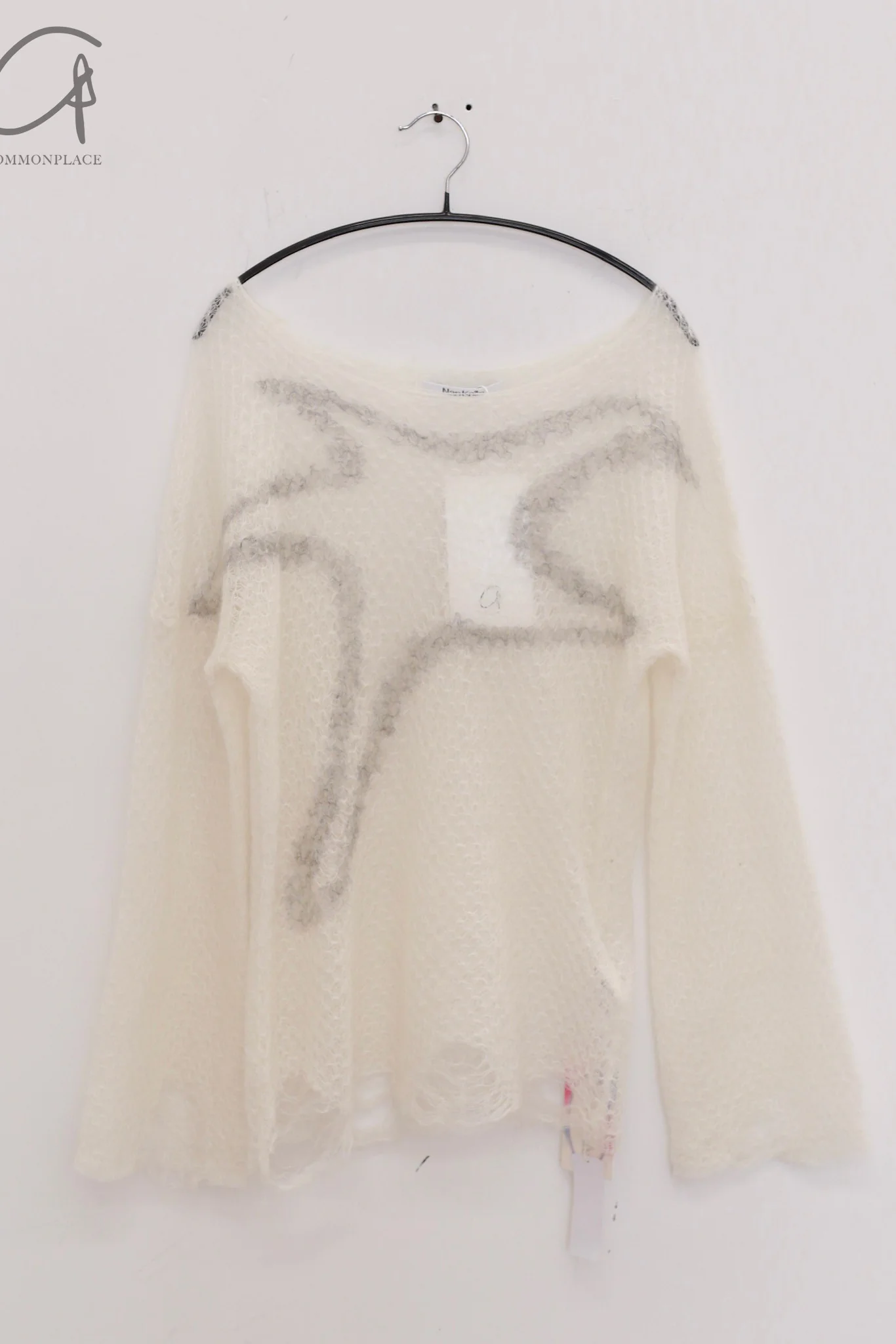 NAN KNITS 25 Spring/Summer Mohair Star Top NAN-N25SSBL12GRE-HB Off-white
