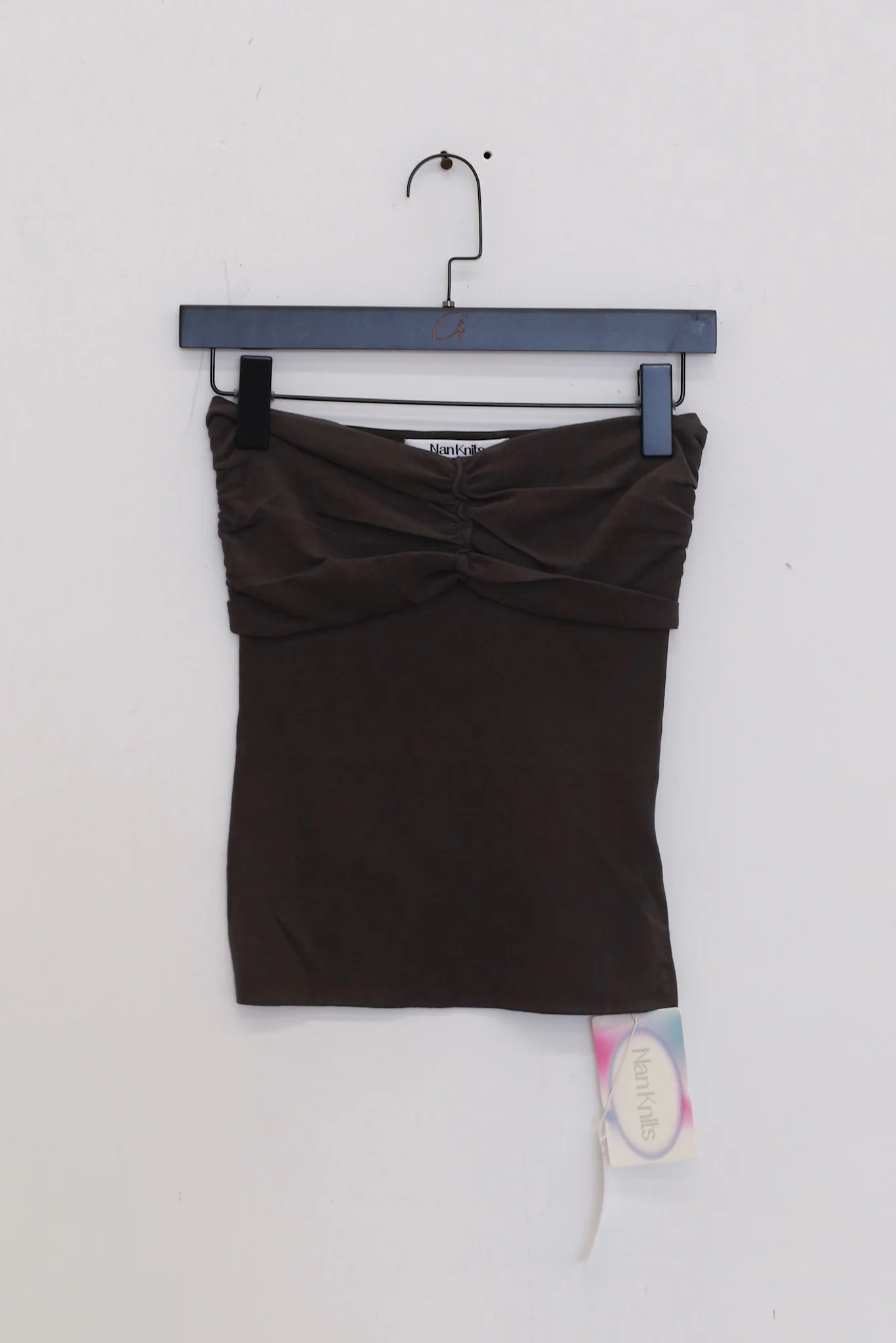 NAN KNITS 25 Spring/Summer Pleated Tube Top NAN-N25SSCAM08-HUI NAN-N25SSCAM08-HUI Gray
