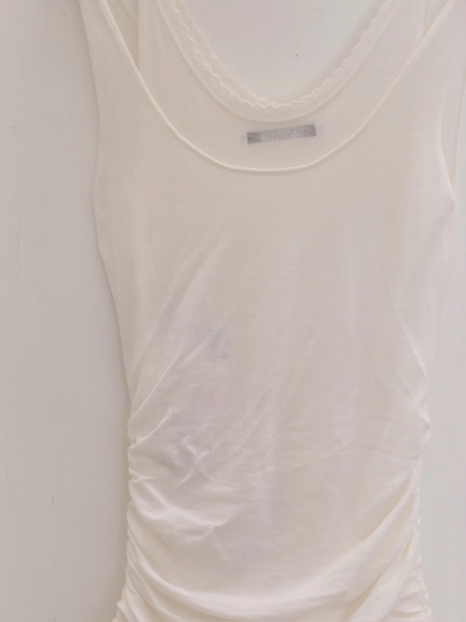 NAN KNITS 25 Spring/Summer Wool Beaded Flower Bud Dress NAN-N25SSDR01WHI-BAI White - Image 4