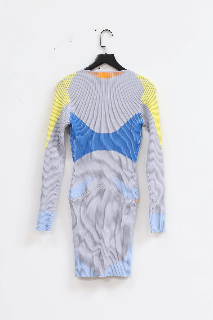 NAN KNITS Colorblock Pit Dress 22011036 Grey - Image 4