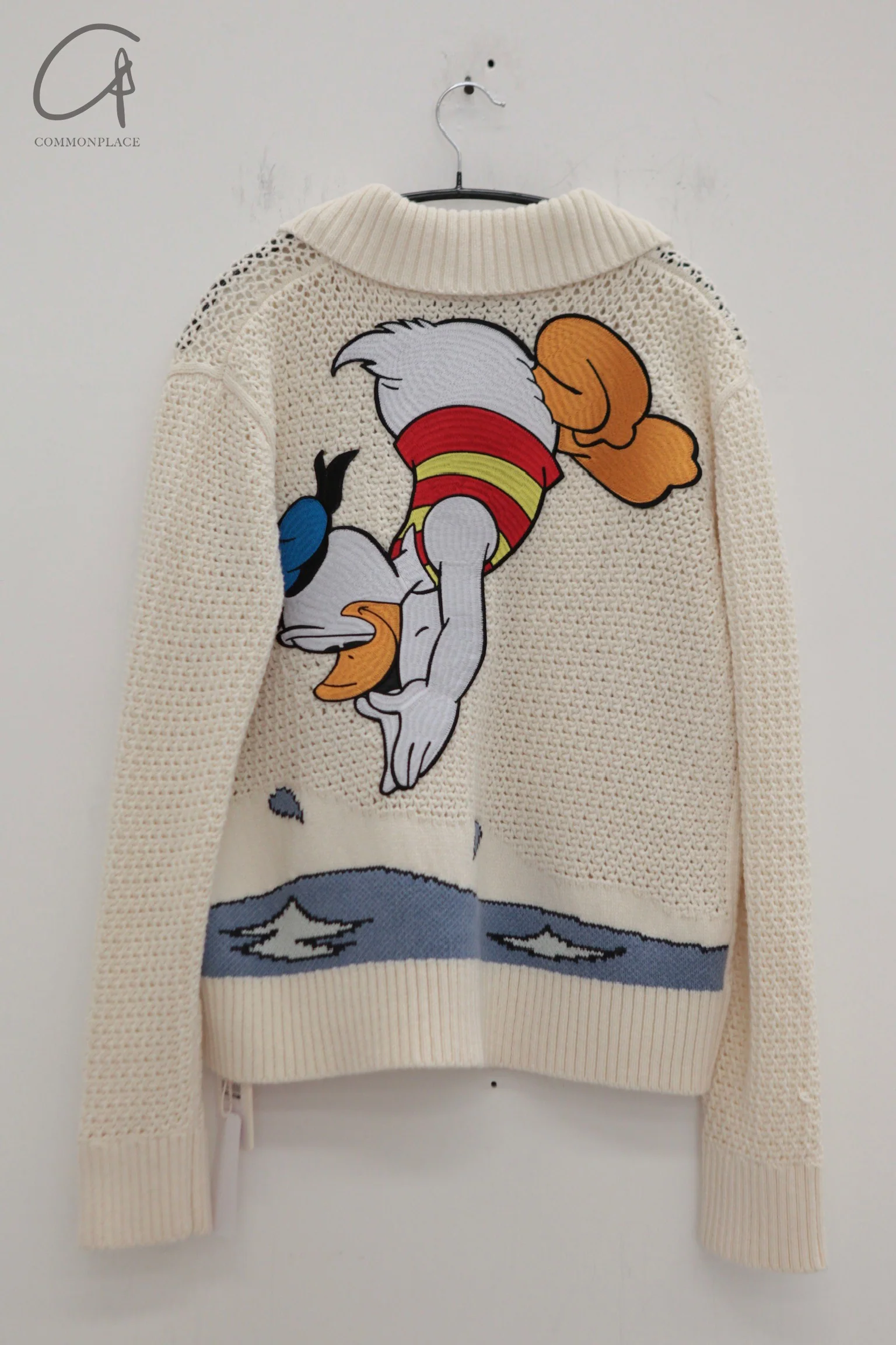 NAN KNITS Disney Embroidered Hollow Jacket NAN-N24AWJA01WHI-BAI White - Image 2