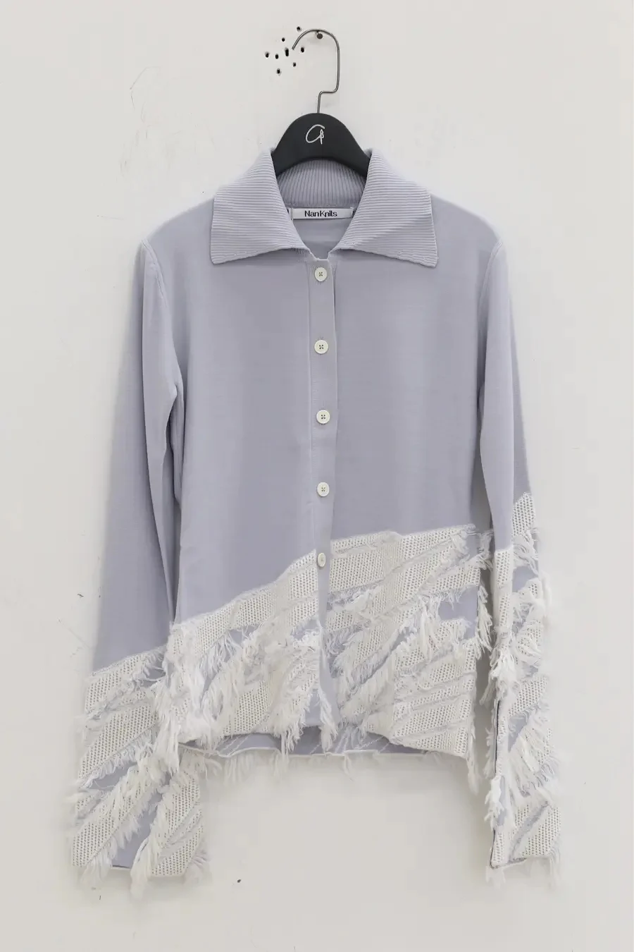 NAN KNITS floating line shirt 22111714 gray - Image 3