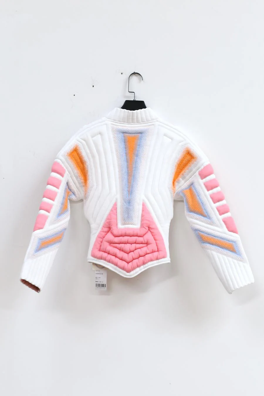 NAN KNITS Gradient Bloated Short Jacket 22011103 Color Blocking - Image 4