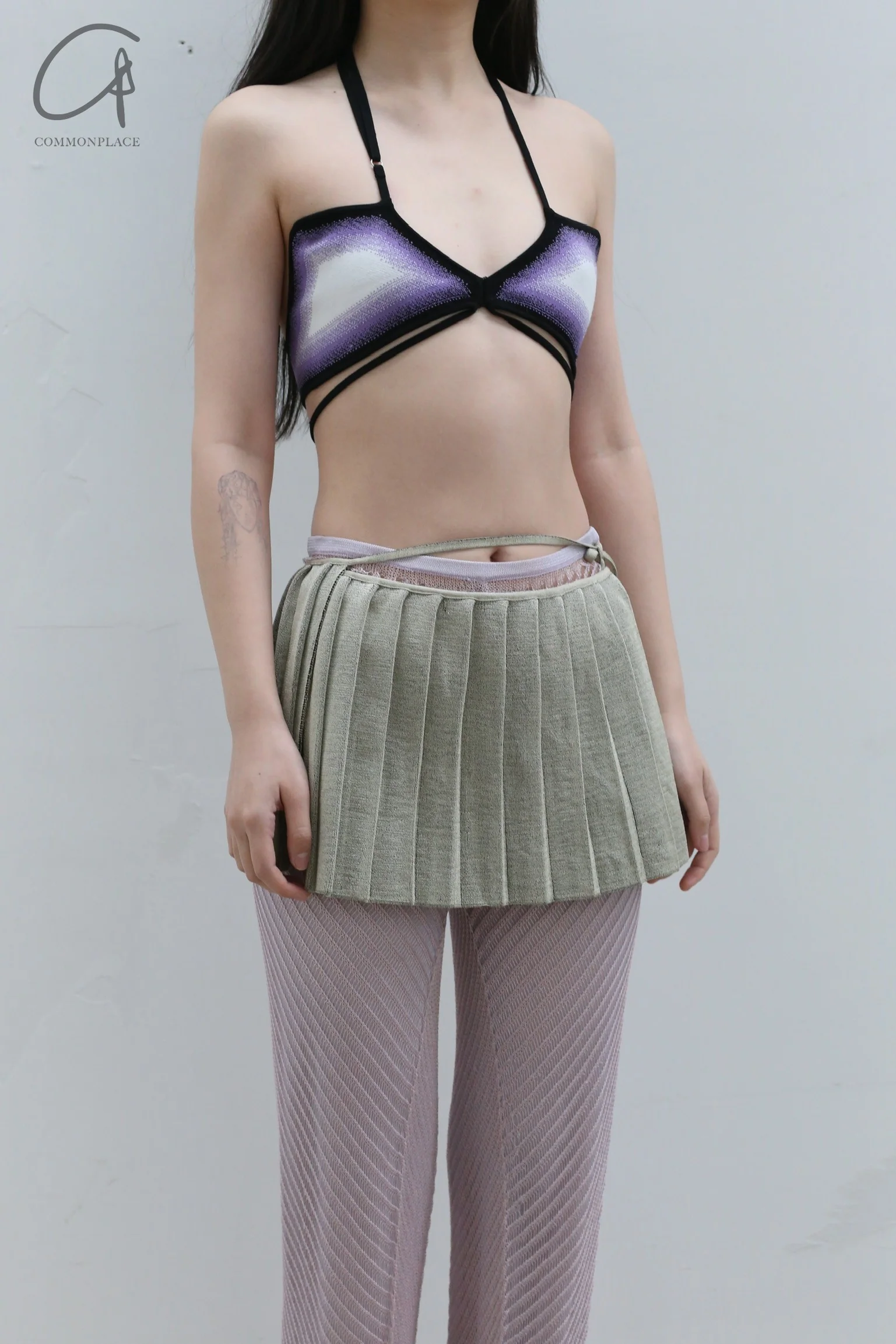 NAN KNITS Gradient Bra 22051767 White - Image 3