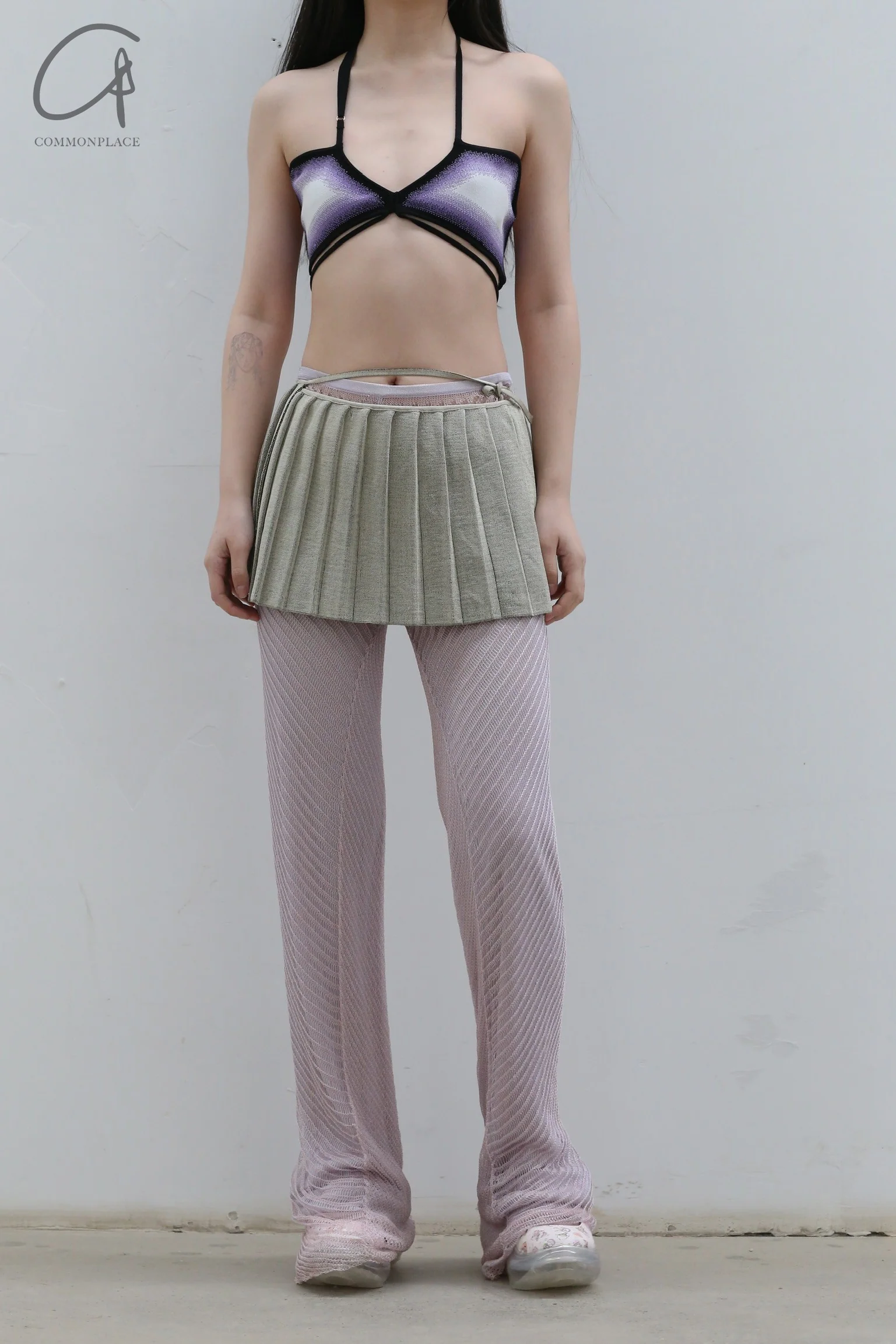 NAN KNITS Gradient Bra 22051767 White - Image 5