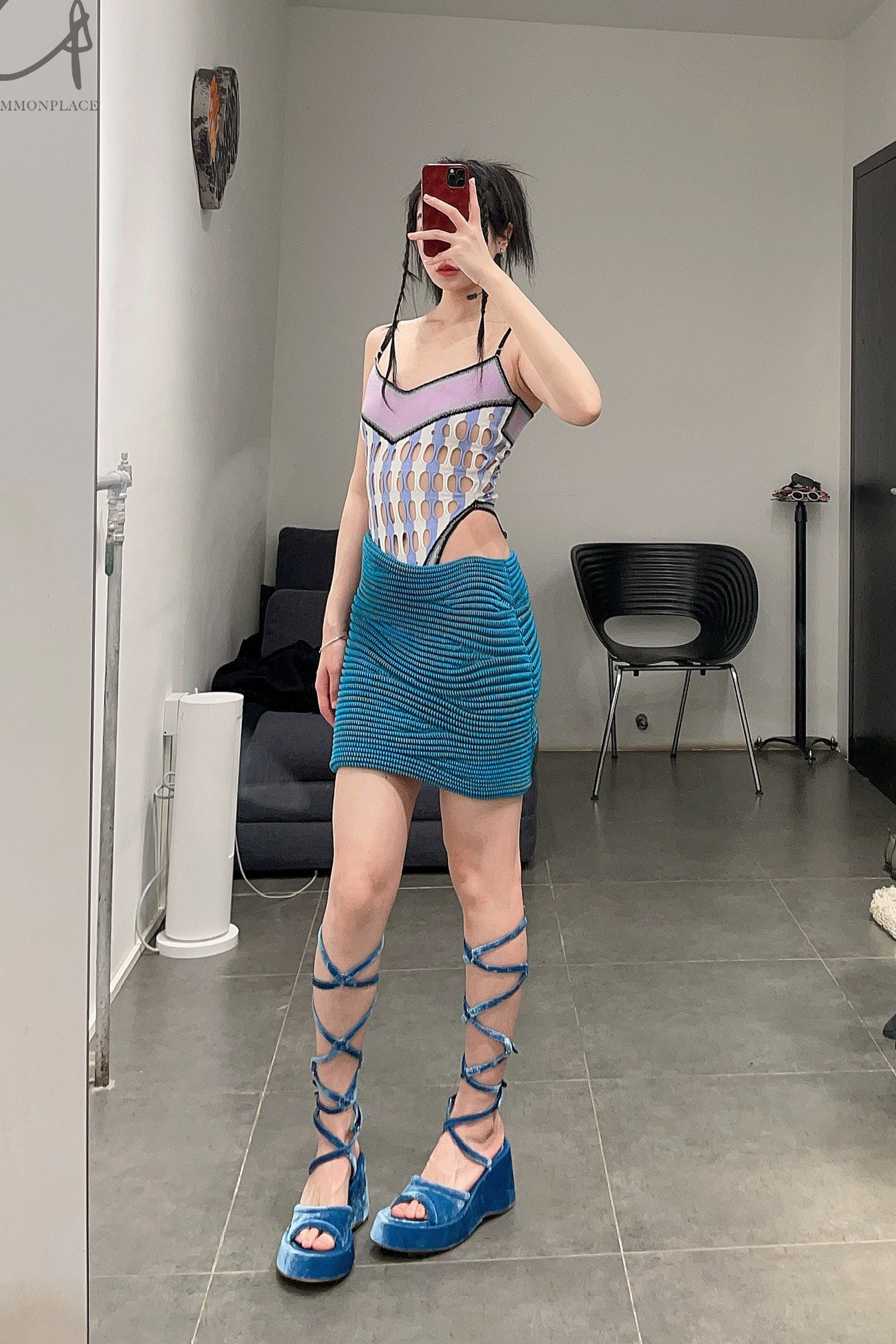 NAN KNITS gradient eye camisole 22051730 blue - Image 13
