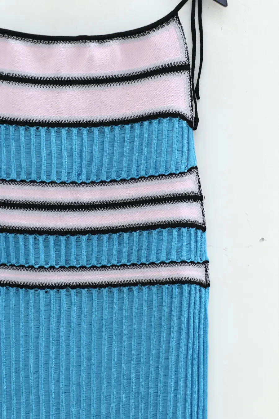 NAN KNITS Gradient floating line dress (with drawers) 22051703 blue - Image 3