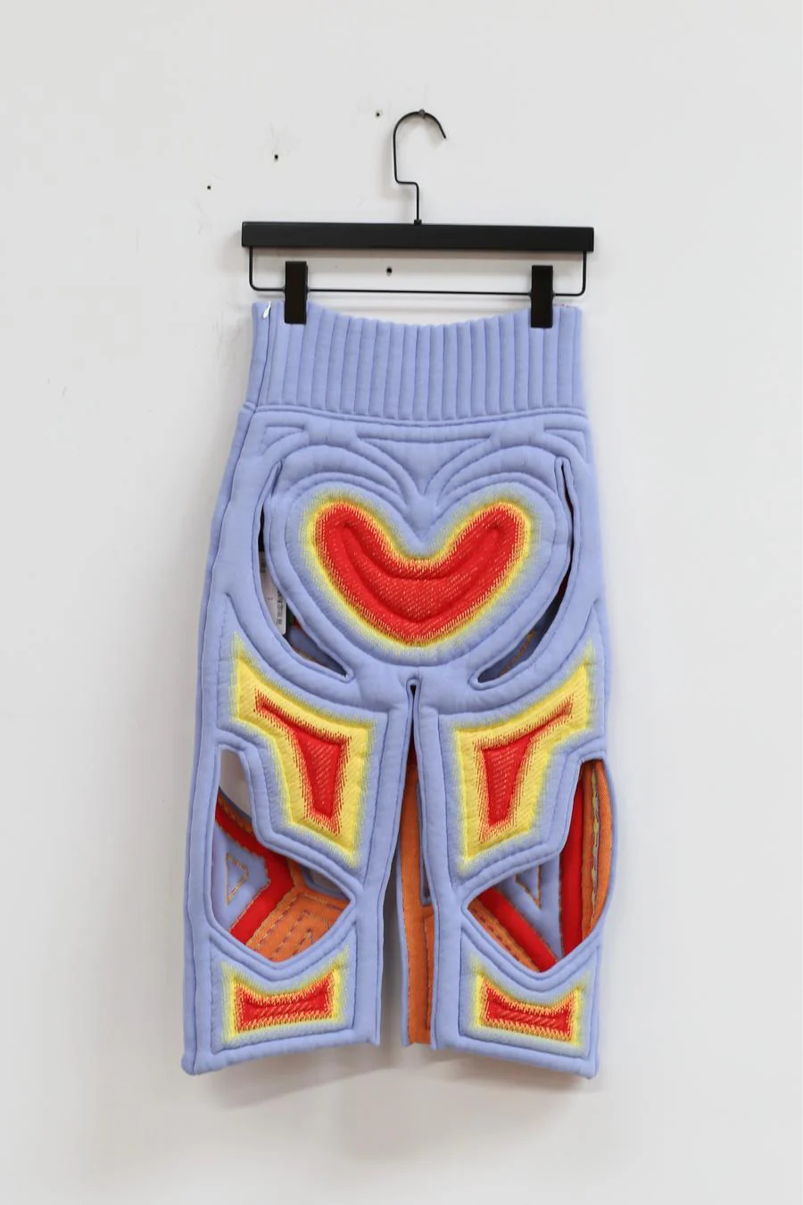 NAN KNITS Gradient Heart Hollow Body Skirt 22011043 Color Blocking - Image 4