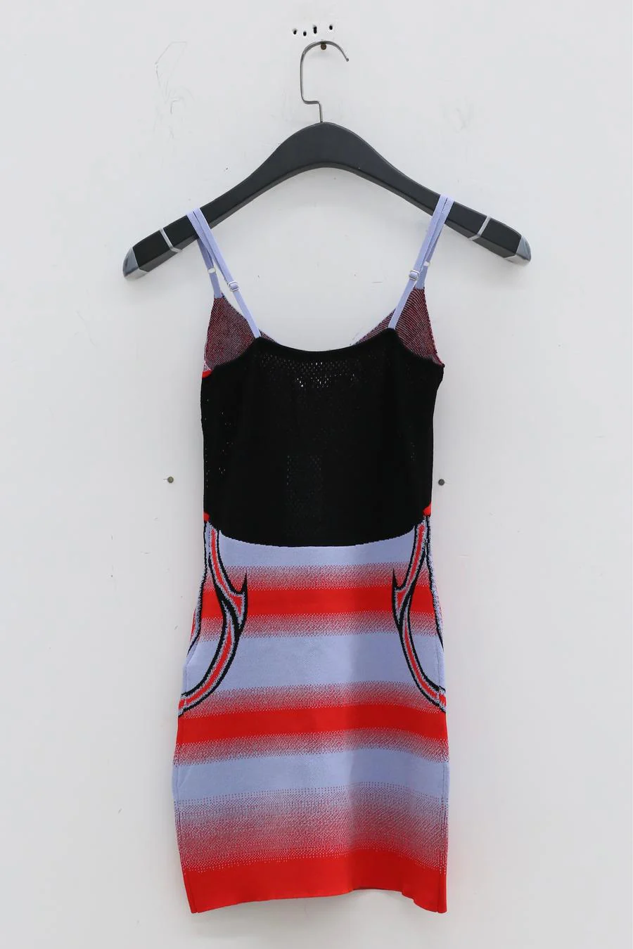 NAN KNITS gradient letter litter suspender short skirt 22051734 - Image 4