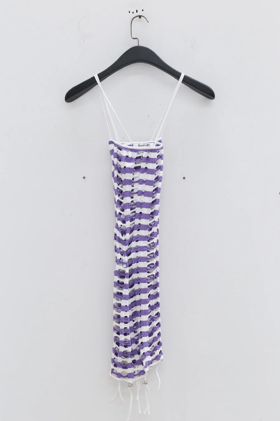 NAN KNITS Gradient Pole Eye Pumping Strip Strike 22051660 Purple White - Image 10