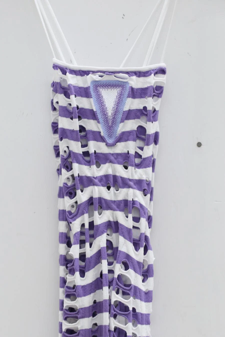 NAN KNITS Gradient Pole Eye Pumping Strip Strike 22051660 Purple White - Image 8
