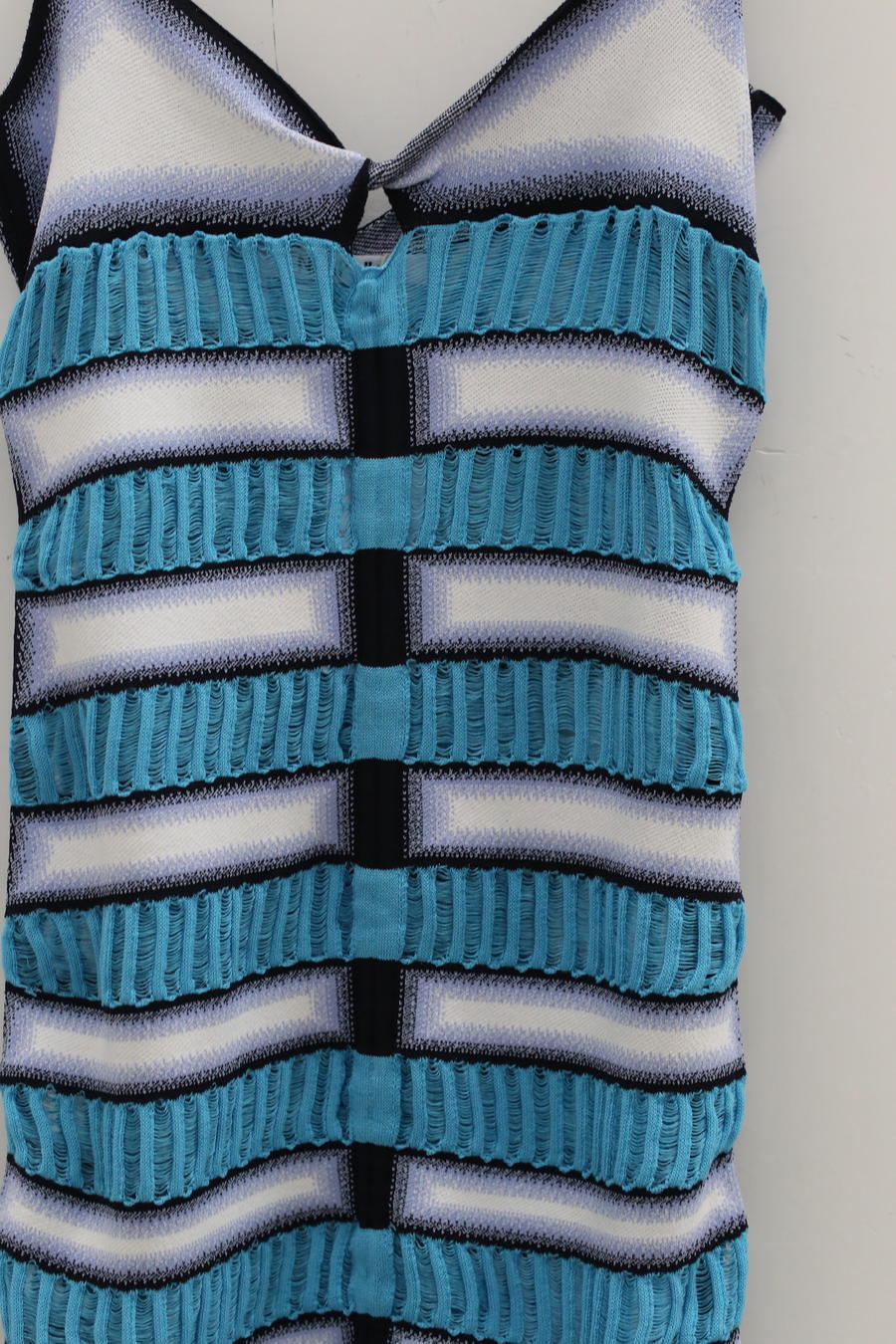 NAN KNITS gradient striped drawing rope suspender skirt 22051724 blue - Image 10