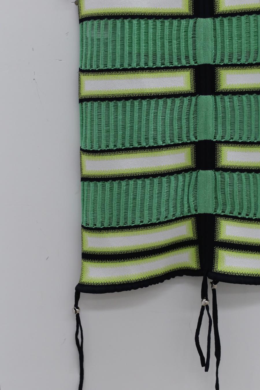 NAN KNITS Gradient striped striped drawing half skirt (with inner) 22051720 color matching - Image 16