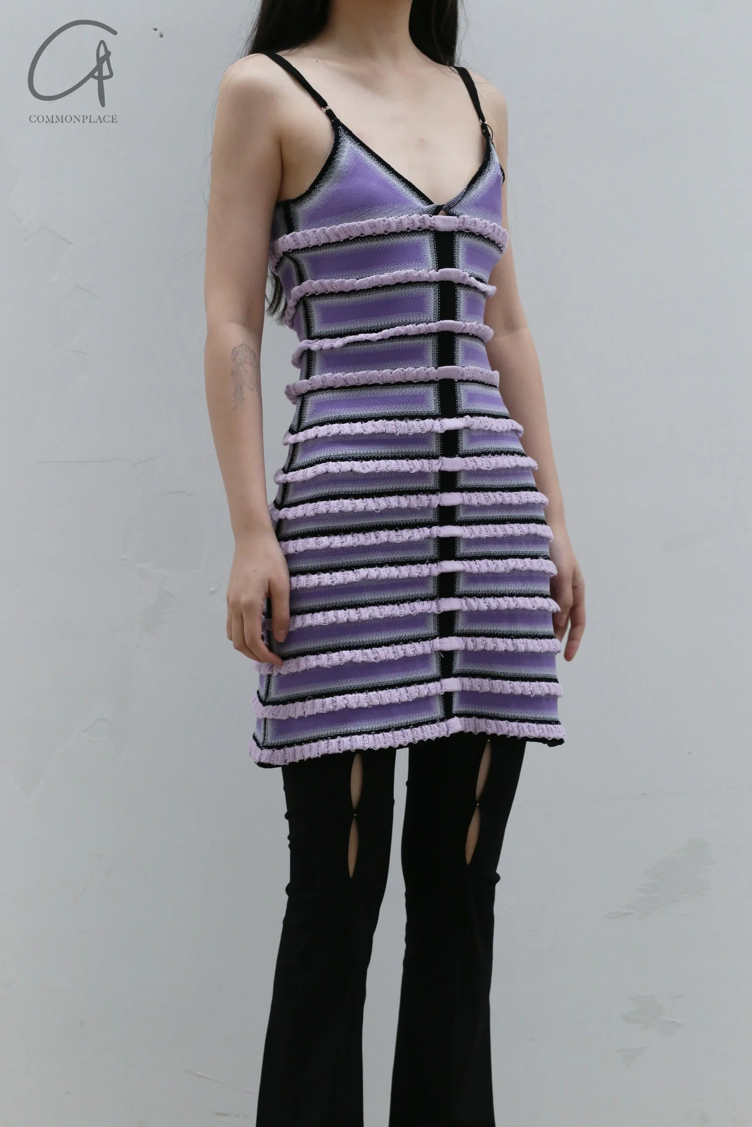 NAN KNITS Gradient Striped Tiber Skirt 22051711 - Image 5