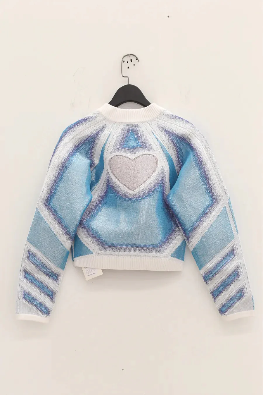 NAN KNITS Heart Mech Top 22011008BLU Blue - Image 4