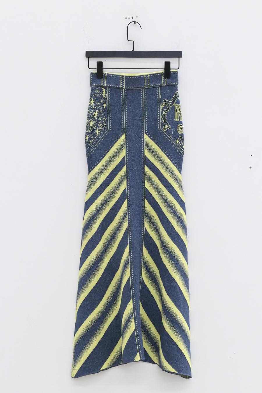NAN KNITS imitation denim skirt 22051790 blue - Image 14