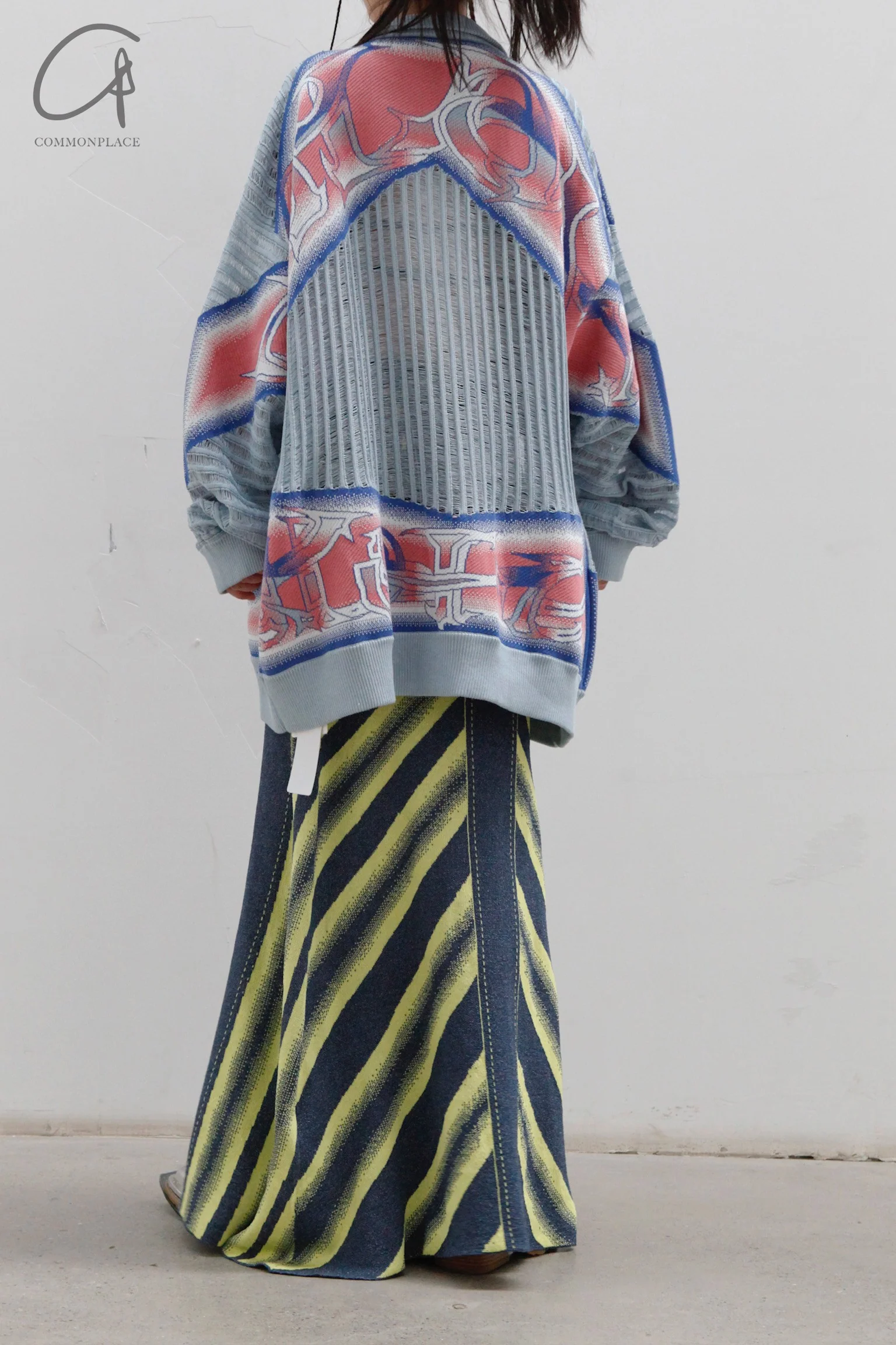 NAN KNITS imitation denim skirt 22051790 blue - Image 24