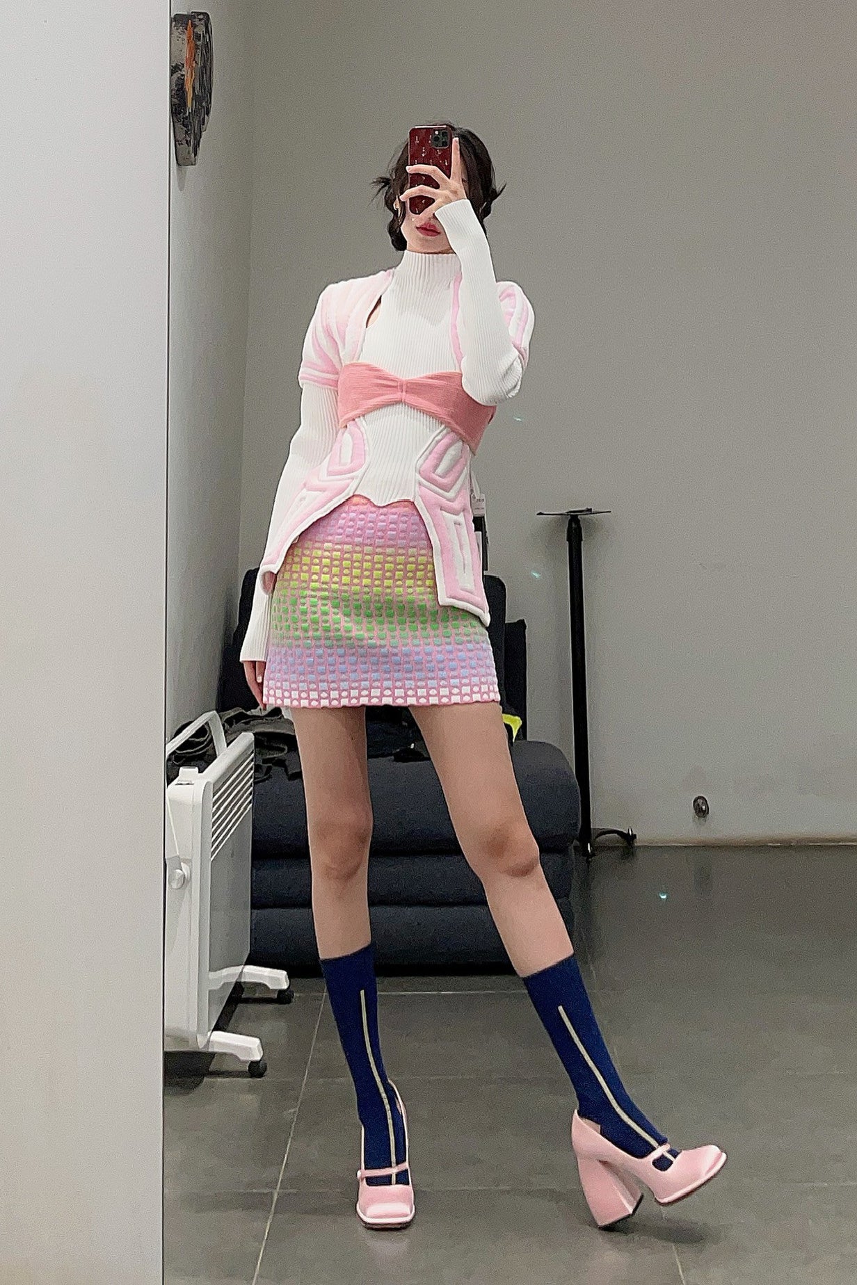 NAN KNITS Mecha Sweater NAN-22011049-FEN Pink - Image 8