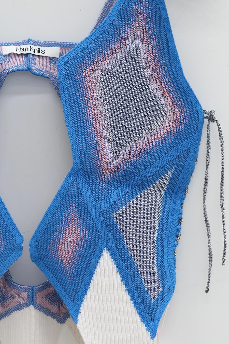 NAN KNITS Mecha Vest 21021961 Blue - Image 2