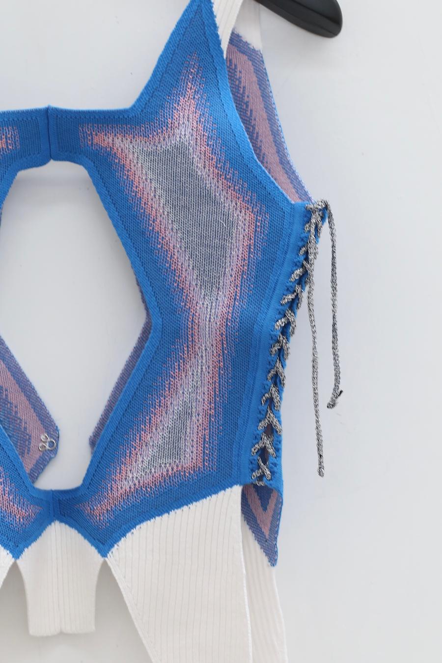 NAN KNITS Mecha Vest 21021961 Blue - Image 3