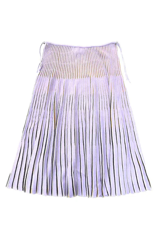 NAN KNITS pleated skirt 22111744 purple - Image 5