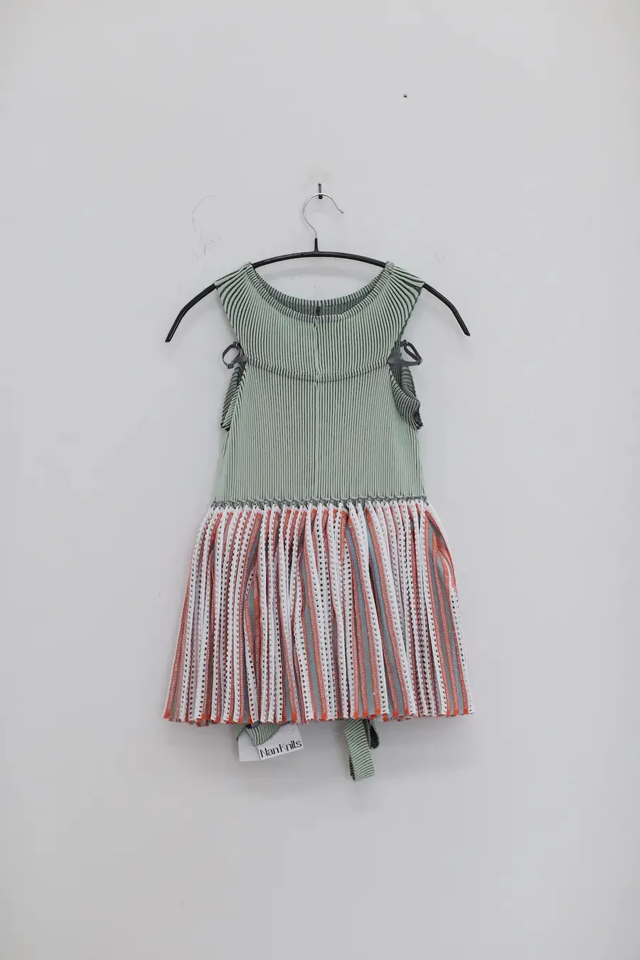 NAN KNITS pleated skirt B21021940 green - Image 4