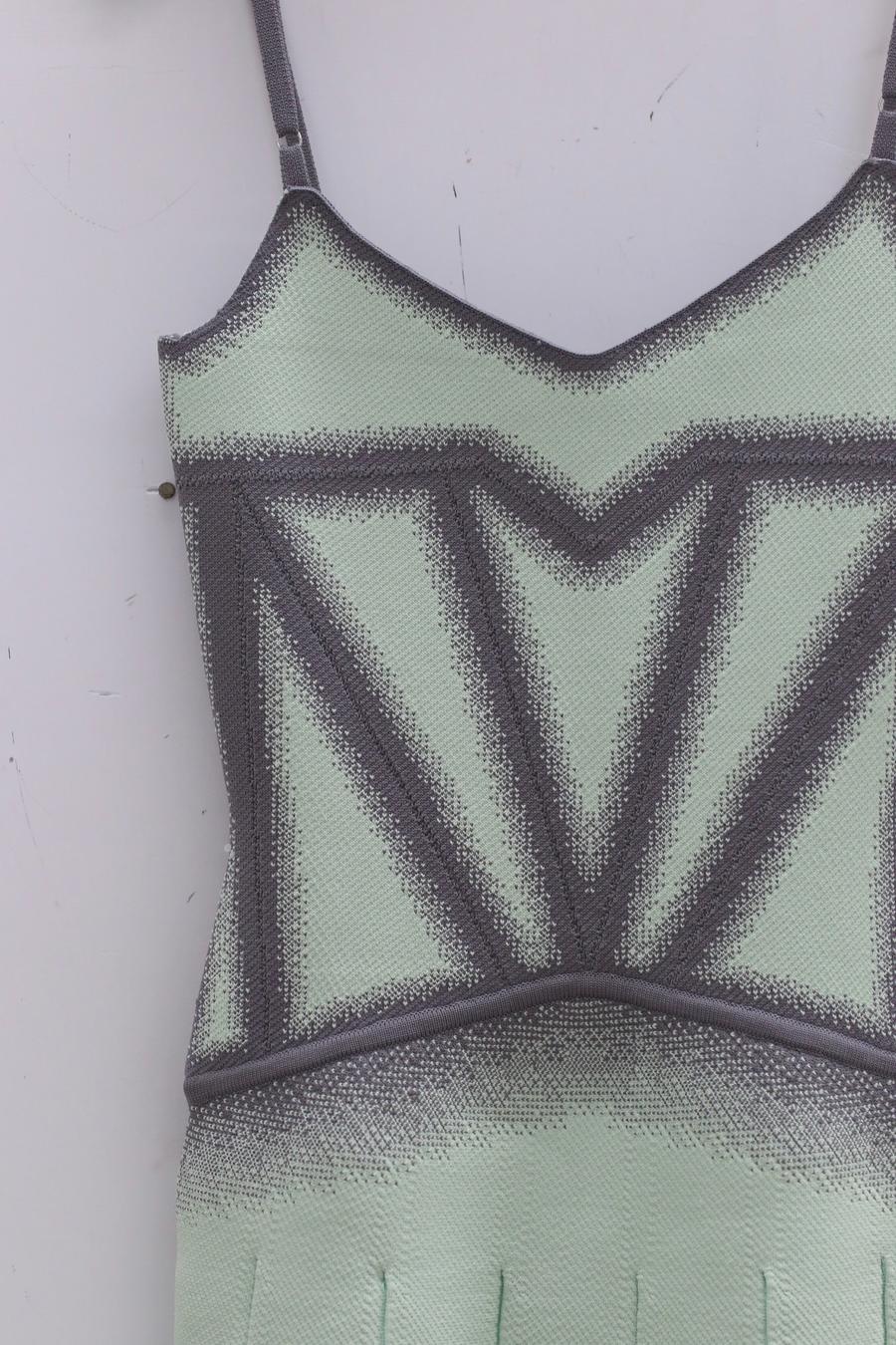 NAN KNITS suspender pleated dress 22051666 mint green - Image 7