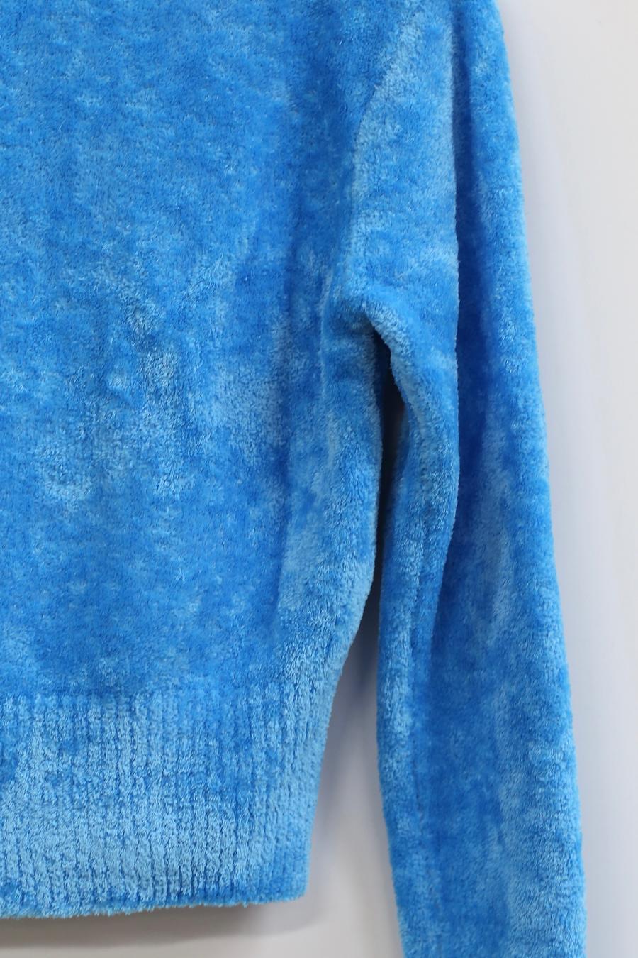 NAN KNITS velvet twisted rope jacket 21021986 blue - Image 3