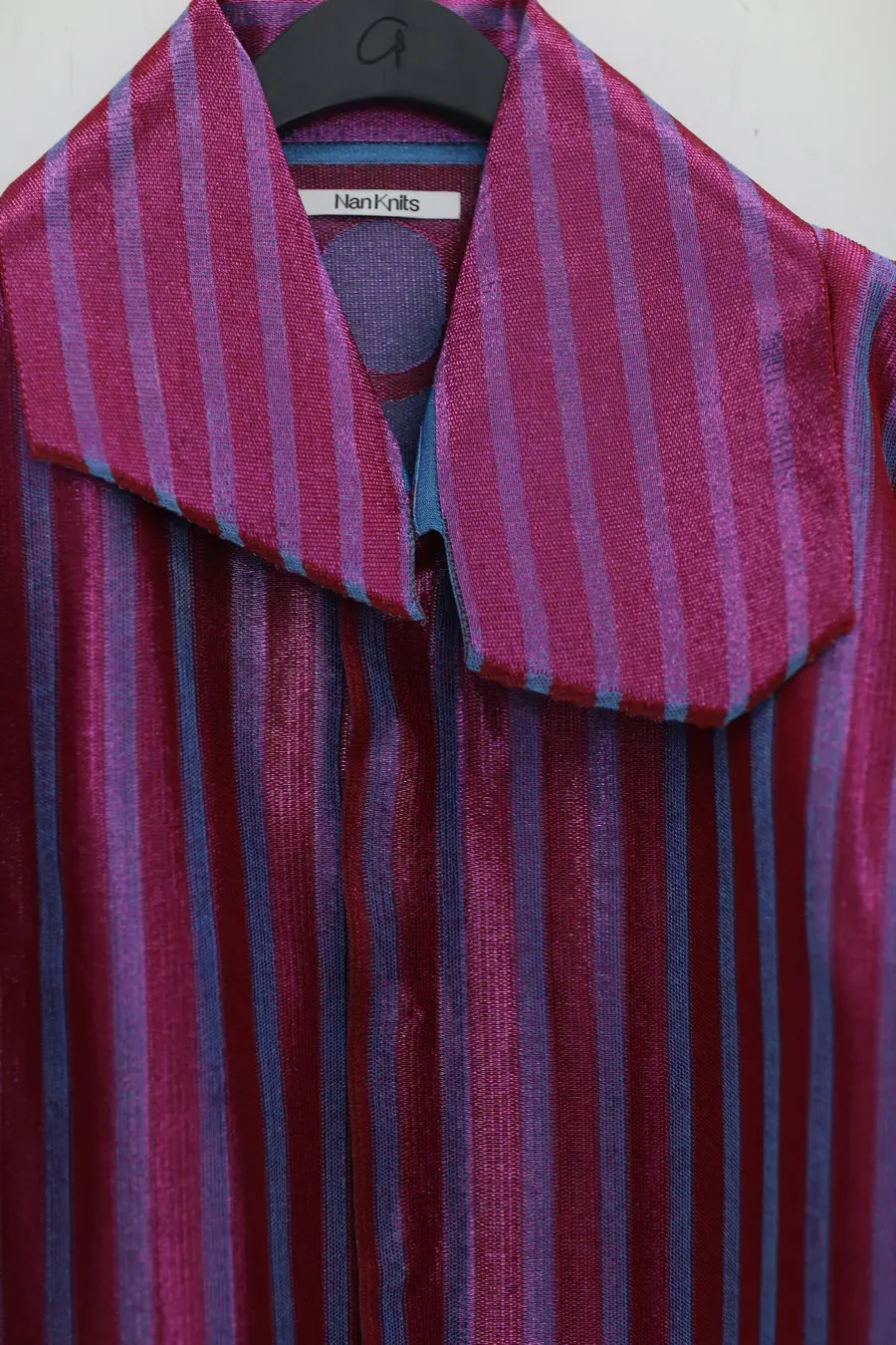 NAN KNITS woven coat 21021839 purple - Image 3