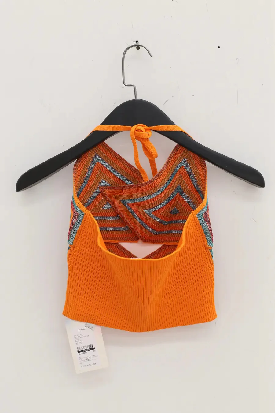 NAN KNITS woven vest 21021963 orange - Image 6