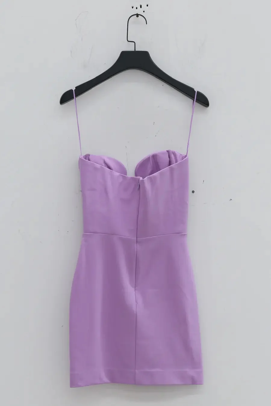 Nensi_Dojaka Woven Mini Fitted Dress with Roll-Up Padded Bra NDSS23-DR117 Lavender - Image 8